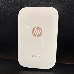HP Sprocket Pocket Printer in White with Rose Gold Accents